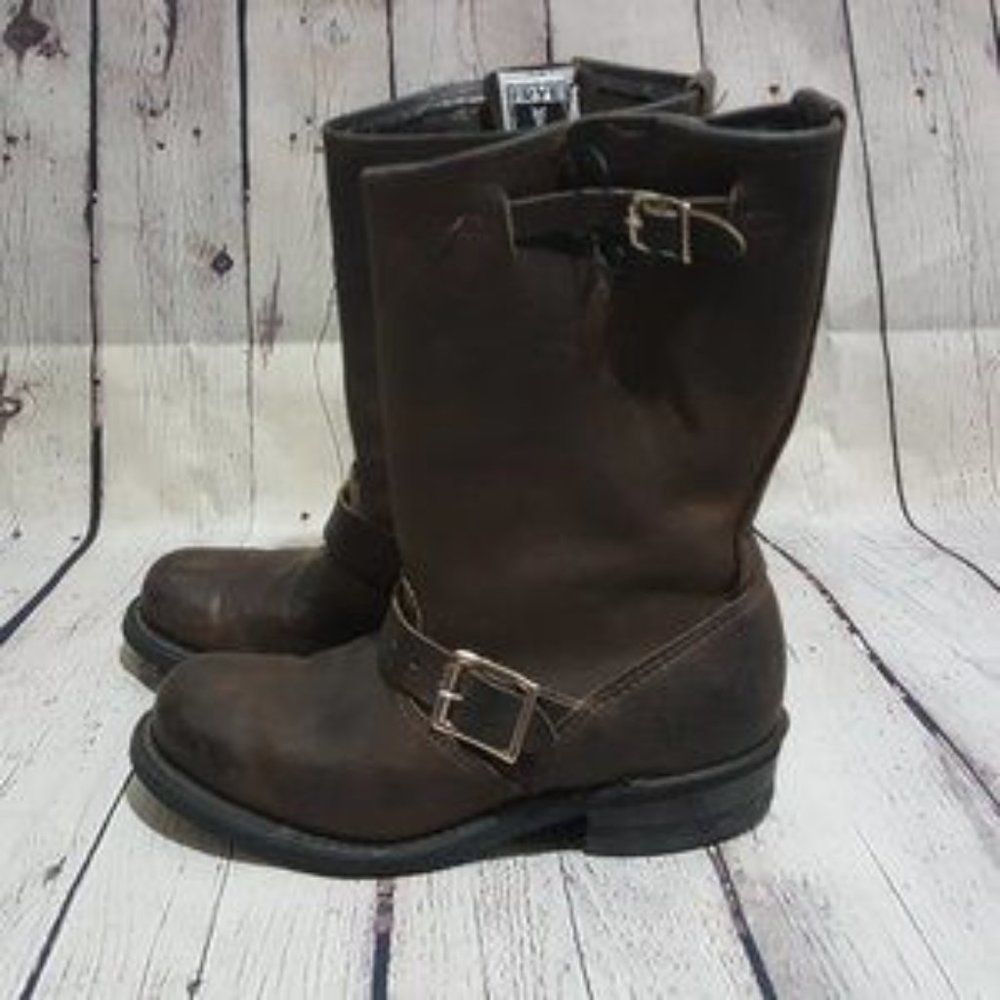 Frye Brown Combat & Moto Boots